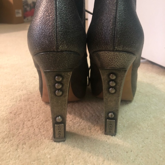 Chanel Platform Lace Up Ankle Booties - Picture 5 of 11